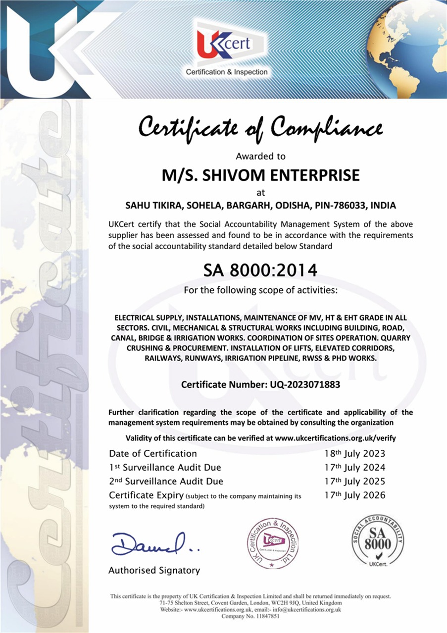 Certificate of Completion